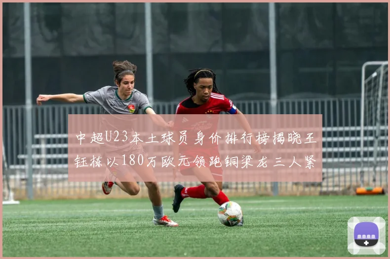 中超U23本土球员身价排行榜揭晓王钰栋以180万欧元领跑铜梁龙三人紧随其后